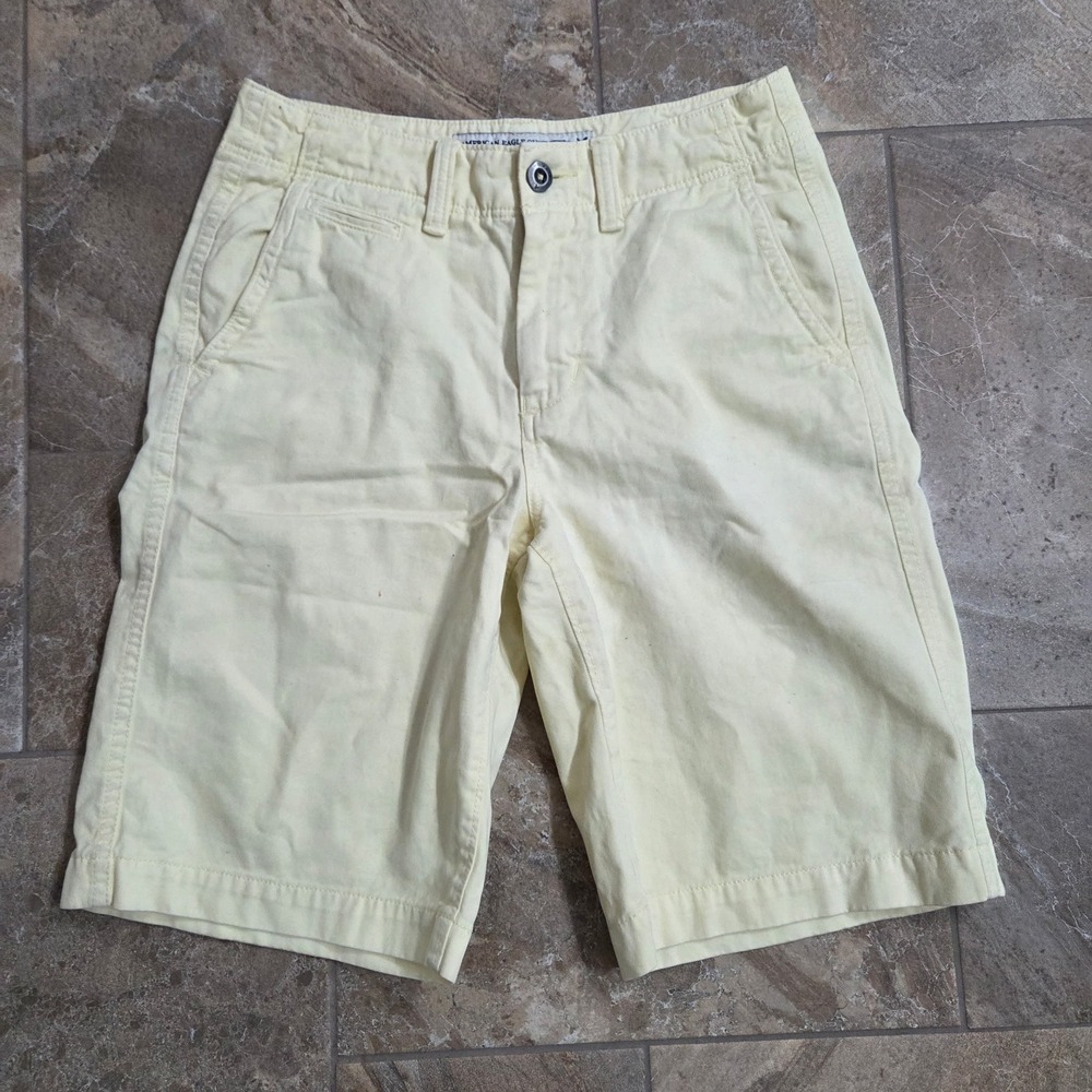 American Eagle Outfitters Longboard Yellow Chino Shorts Women's Size 28